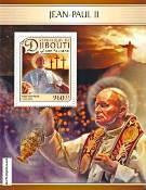 *Známky Džibutsko 2017 Pápež Ján Pavol II. hárček MNH - Kliknutím na obrázok zatvorte -